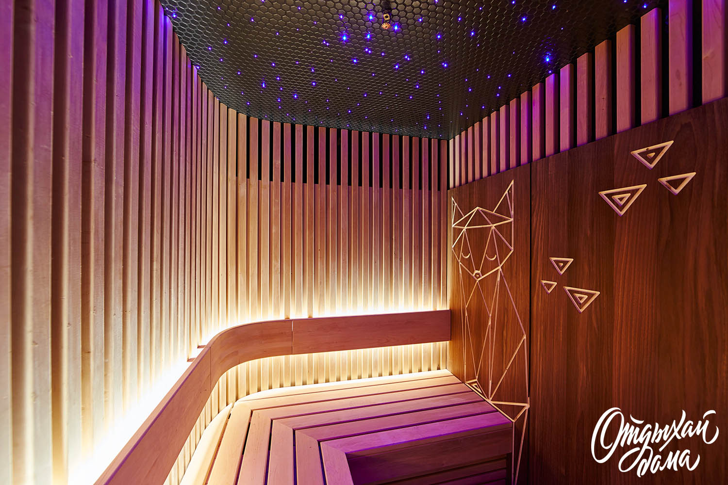 сауна со звёздным небом